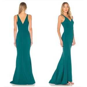 Likely Elisas Gown Maxi Formal Veri Green Dress Womens Size 8 New